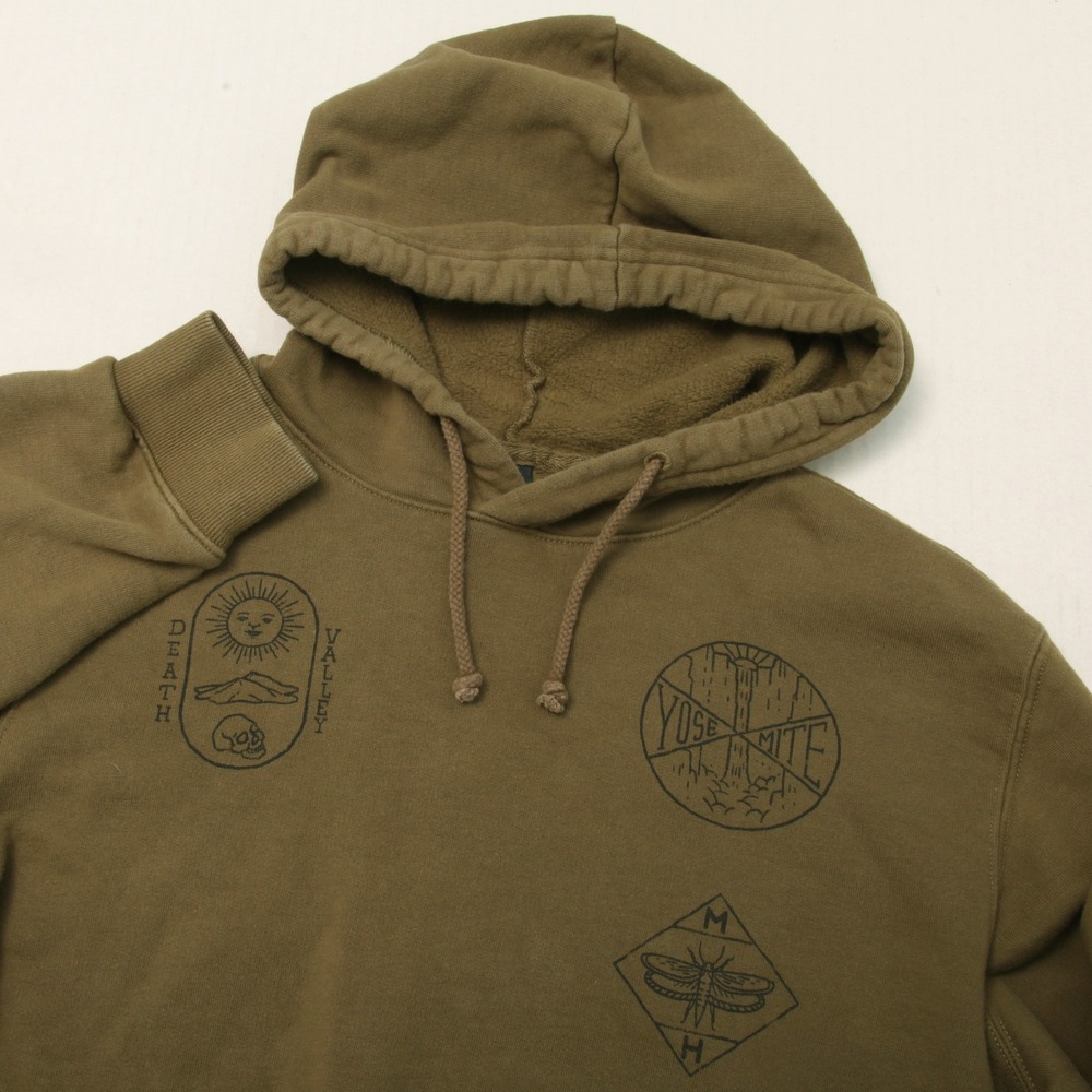 Mountain Hardwear Men's M California National Parks Graphic Hoodie Olive Green